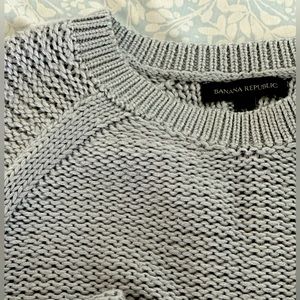 Banana Republic eyelet sweater in XL in pale blue